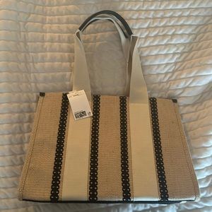 NWT H&M Jute-Blend Tote Bag